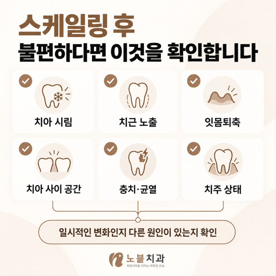 수원 조원동 치과 스케일링 후 이가 시리고 벌어진 것 같은데, 괜찮을까요?