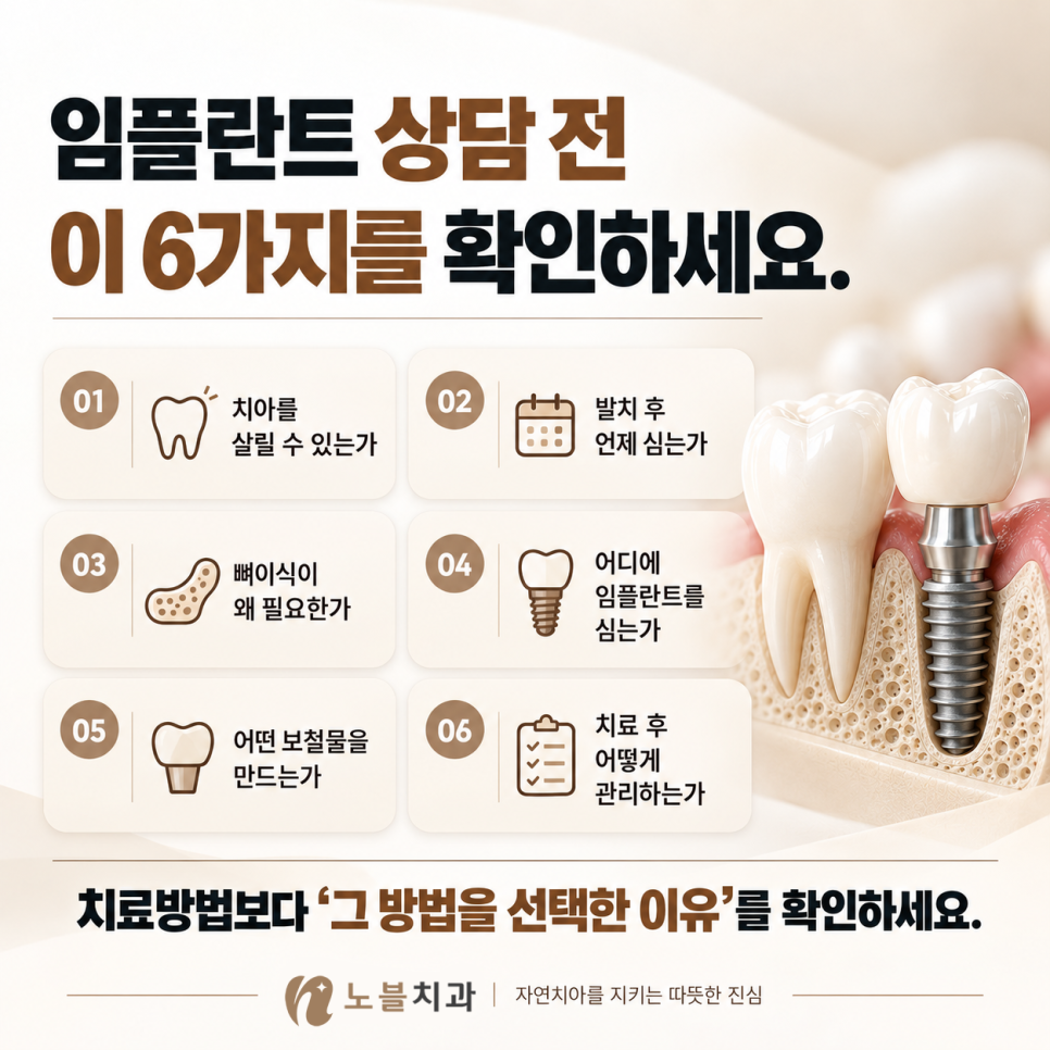 치료방법보다 그 방법을 선택한 이유를 확인하세요.