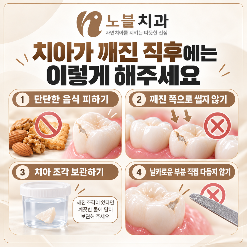 수원치과에서 치아가 깨졌을 때, 레진과 크라운은 어떻게 다를까요?
